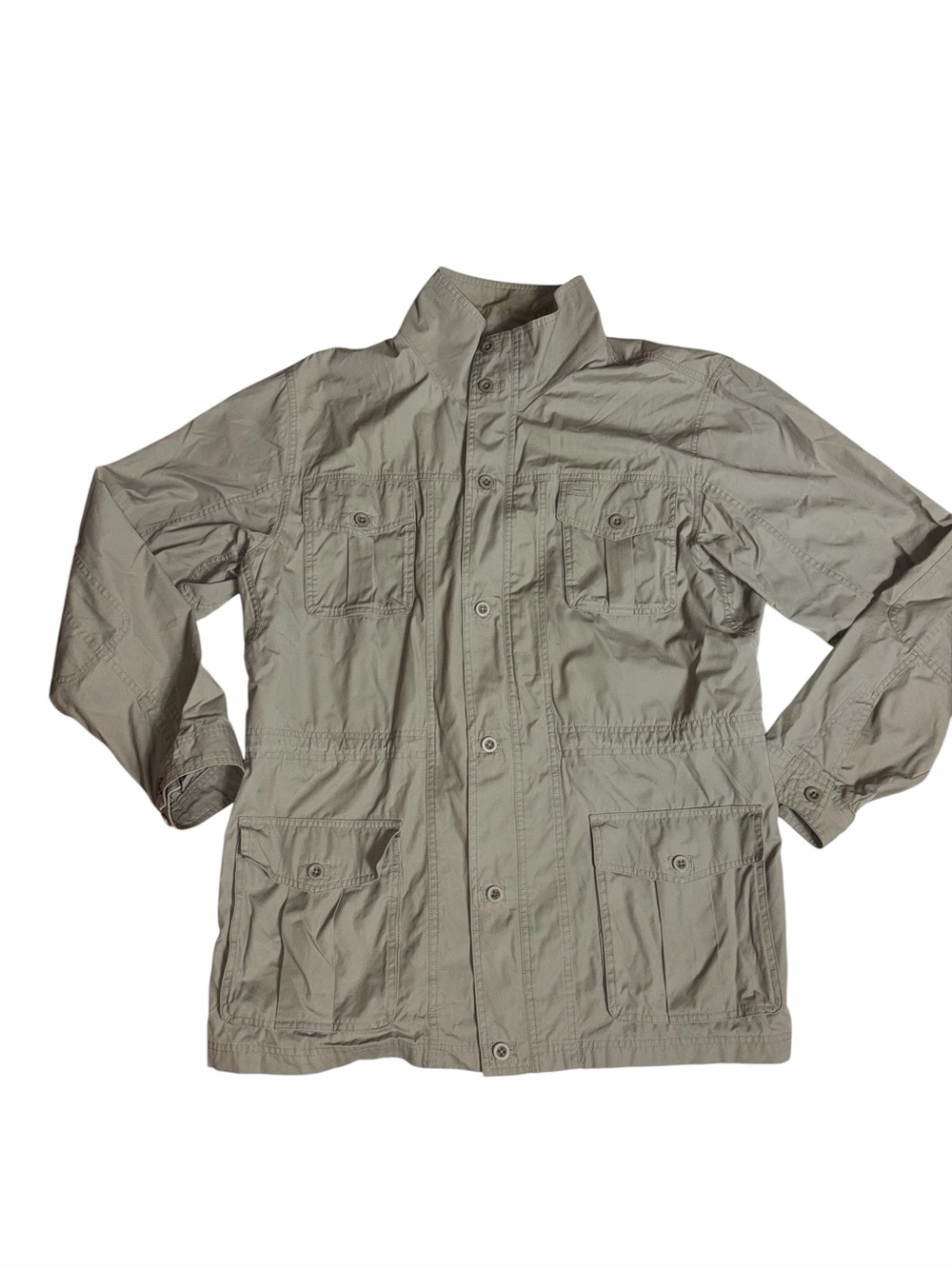 L.L. Bean Vintage Field Safari Utility Chore Jacket Khaki Men's Size L-Tall
